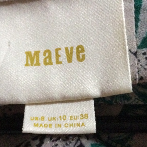 SOLD Anthro Maeve Jungle Ria Drop-waist Dress - Picture 7 of 8